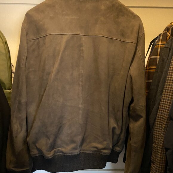 Thursday Boots Bomber Jacket (Dark Grey Suede) - Picture 2 of 4